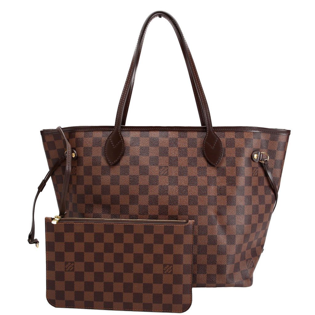 Neverfull With Wallet MM Damier Ebene Red
