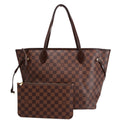 Neverfull With Wallet MM Damier Ebene Red