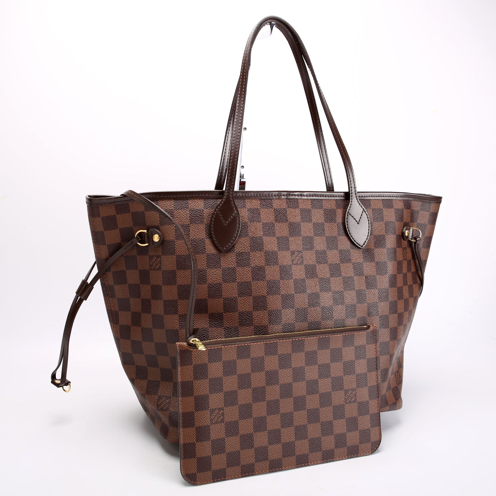 Neverfull With Wallet MM Damier Ebene Red