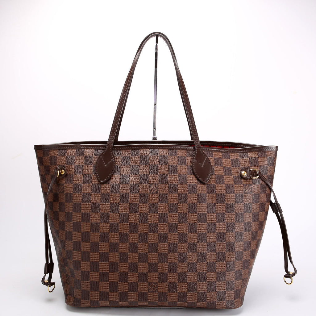 Neverfull With Wallet MM Damier Ebene Red
