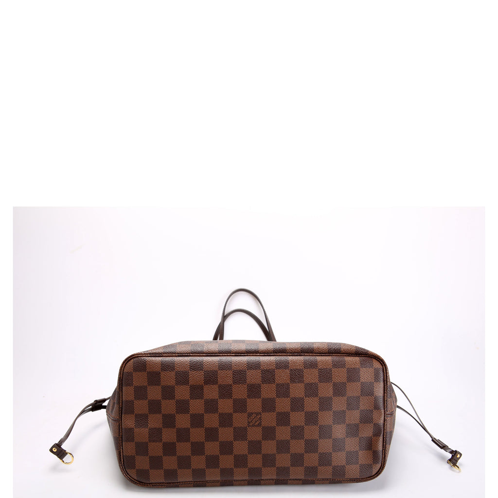 Neverfull With Wallet MM Damier Ebene Red