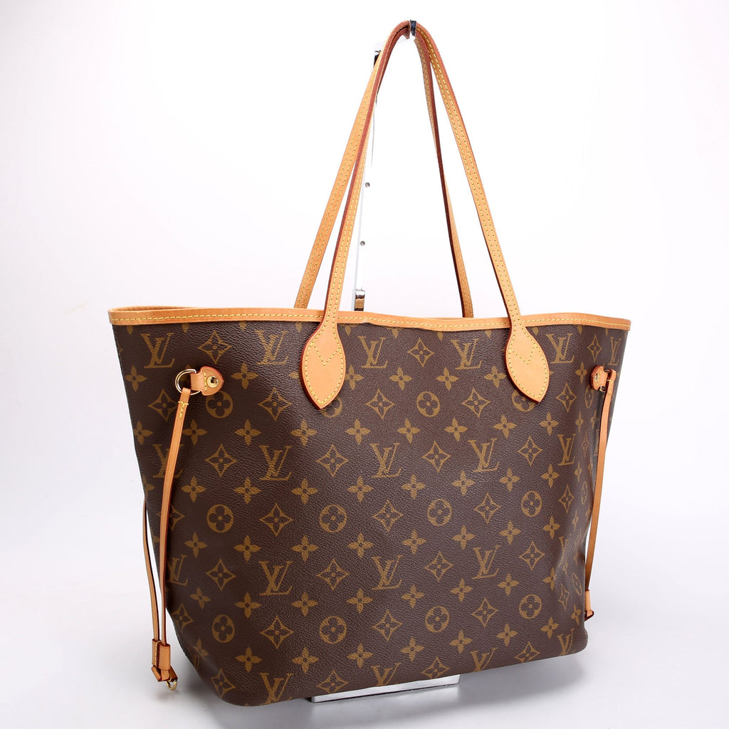 Neverfull With Wallet MM Monogram Beige