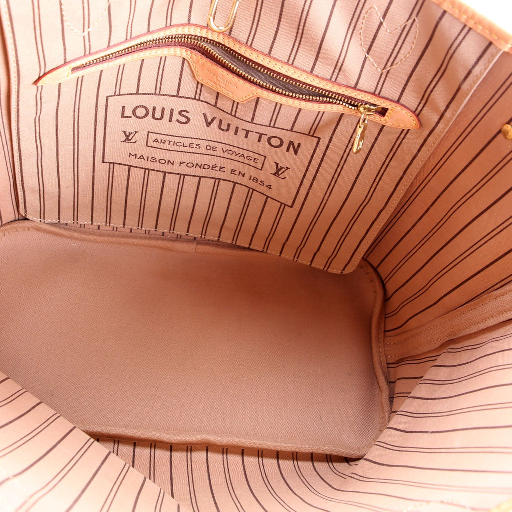 Neverfull With Wallet MM Monogram Beige