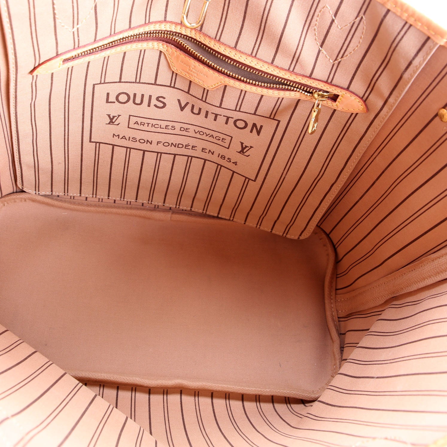 Neverfull With Wallet MM Monogram Beige