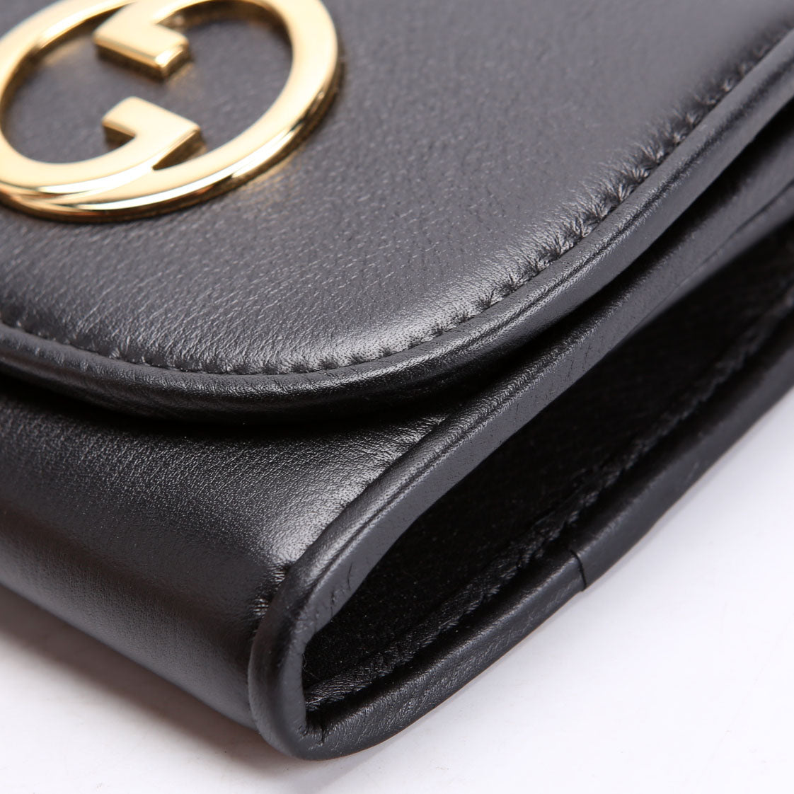 Gucci 725219 Blondie Leather Chain Wallet Black