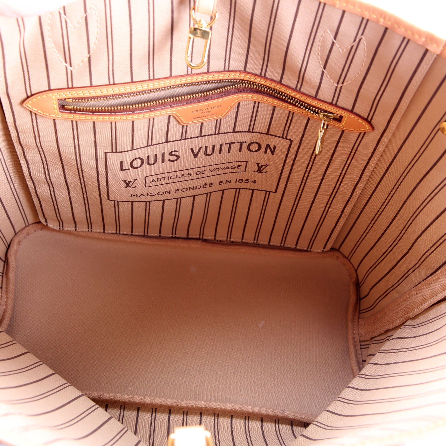 Neverfull With Wallet MM Monogram Beige