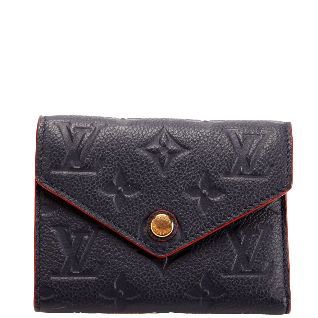 Victorine Wallet Empreinte Navy