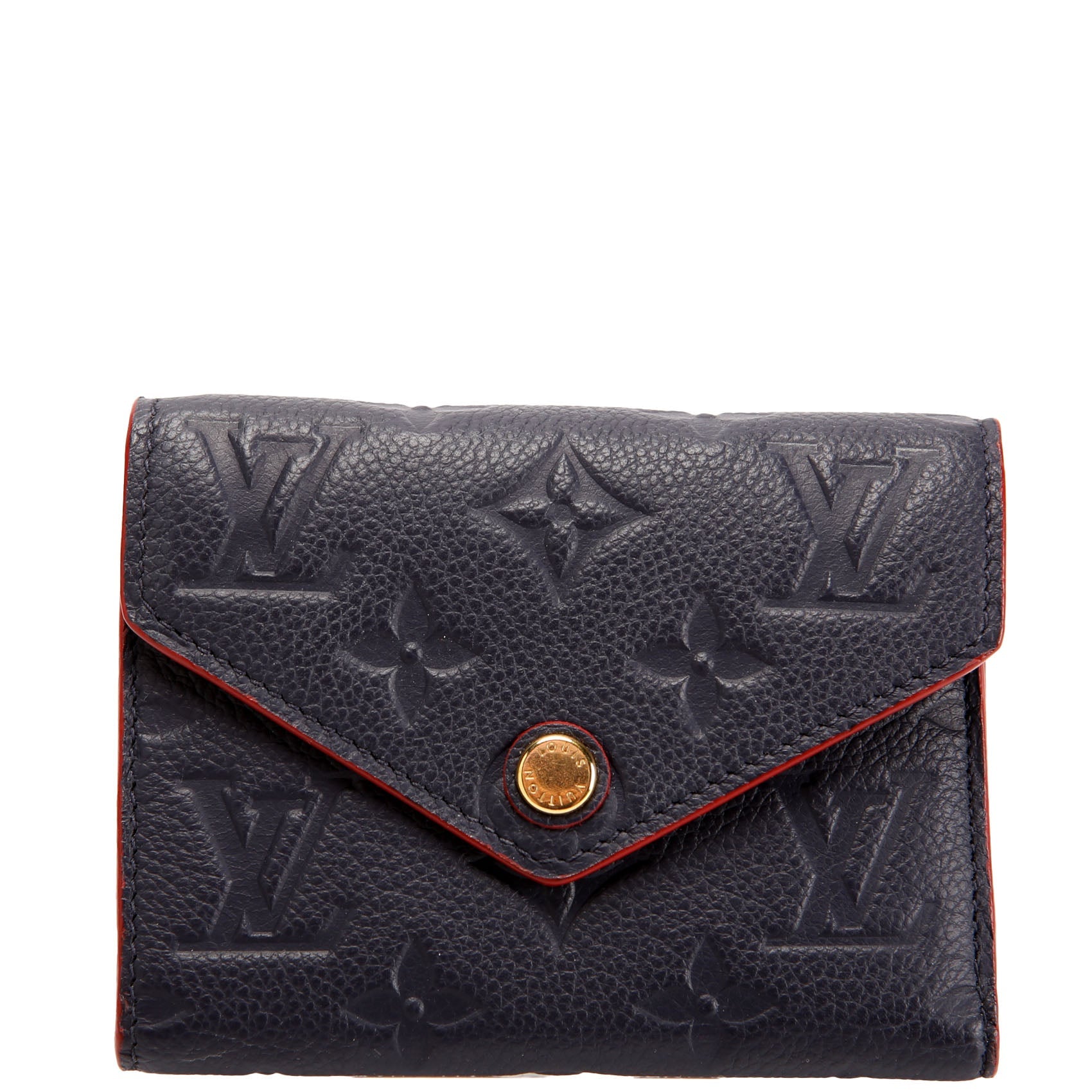 Victorine Wallet Empreinte Navy