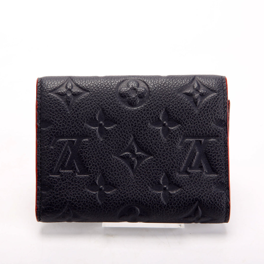 Victorine Wallet Empreinte Navy