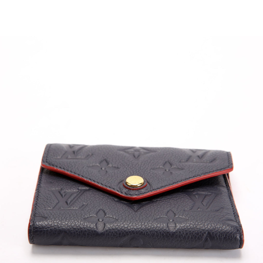Victorine Wallet Empreinte Navy