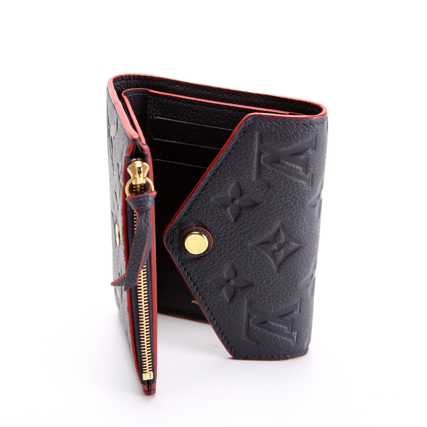 Victorine Wallet Empreinte Navy