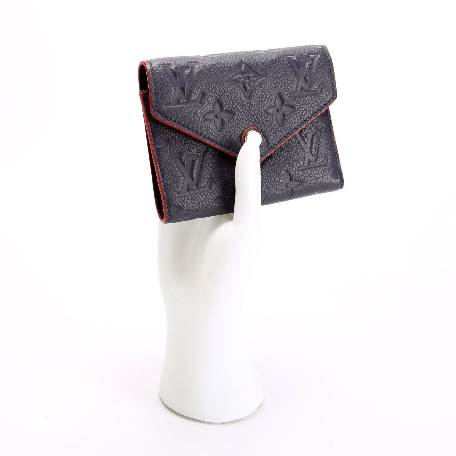 Victorine Wallet Empreinte Navy