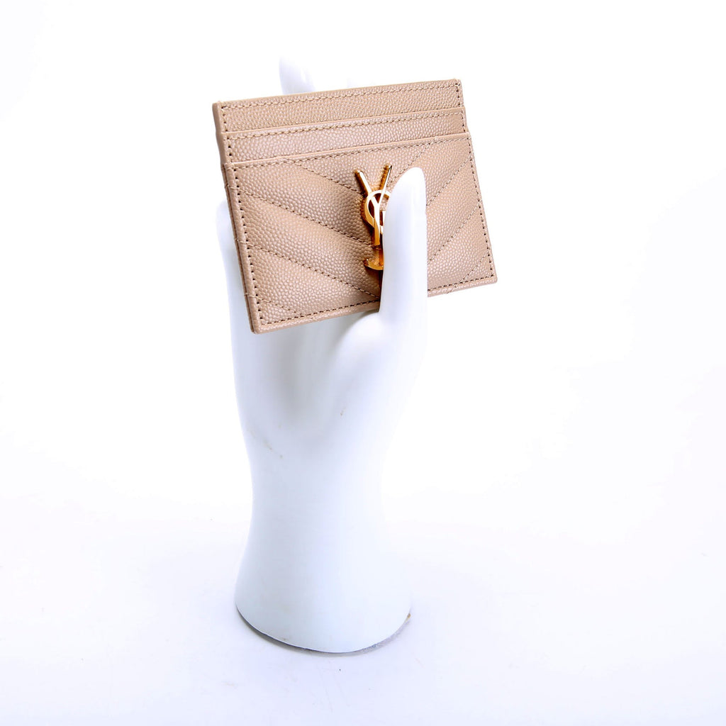 Grain De Poudre Card Holder 423291 Tan