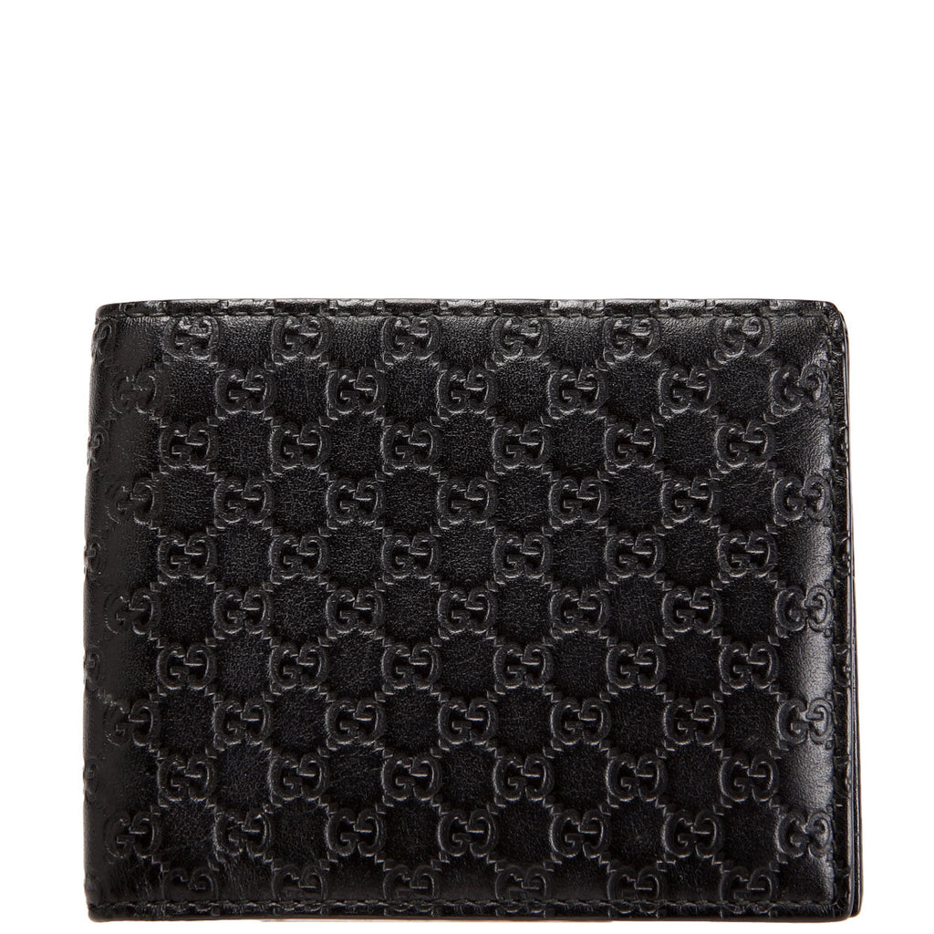 260987 Guccissima Bifold Wallet Black