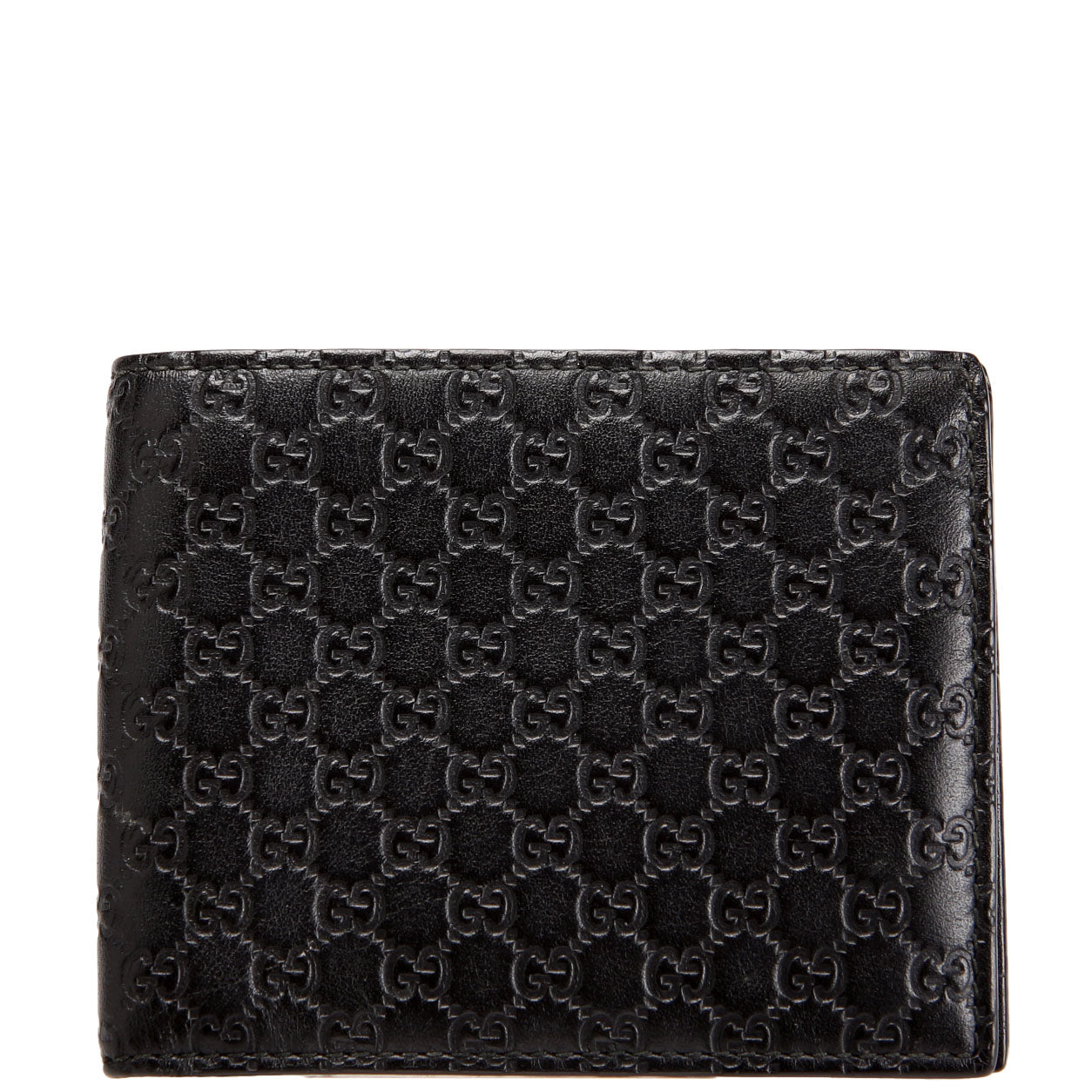 260987 Guccissima Bifold Wallet Black