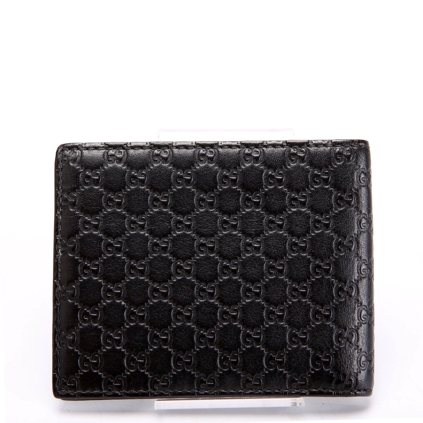 260987 Guccissima Bifold Wallet Black