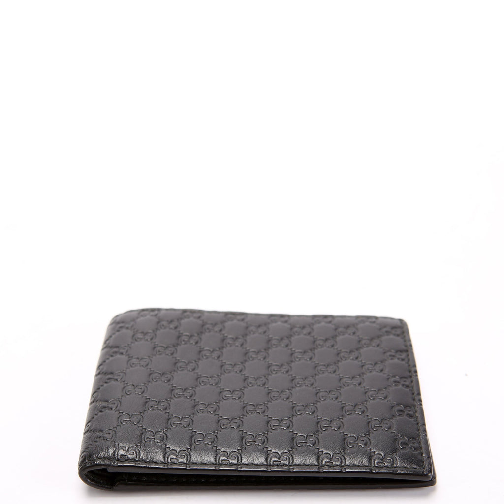 260987 Guccissima Bifold Wallet Black
