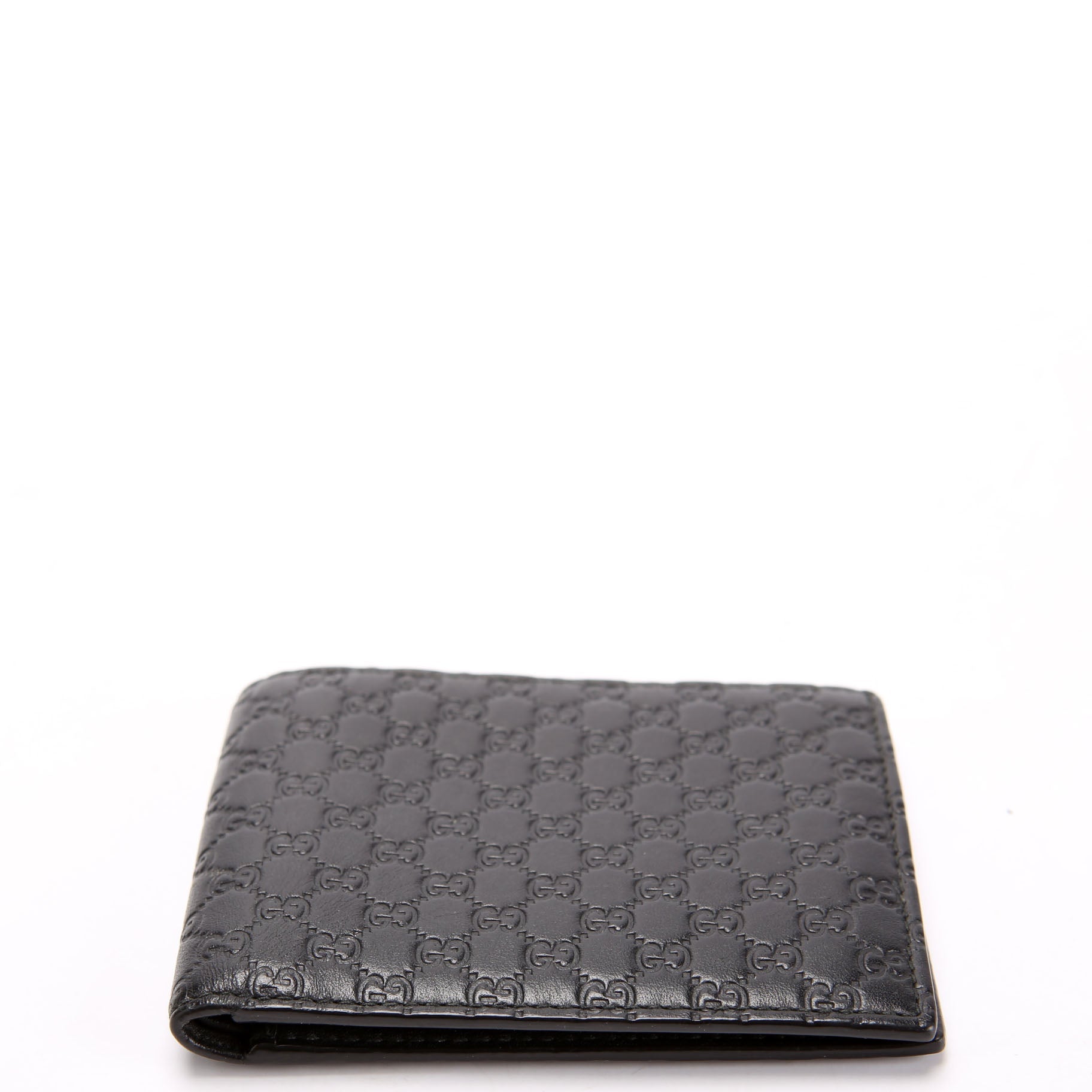 260987 Guccissima Bifold Wallet Black
