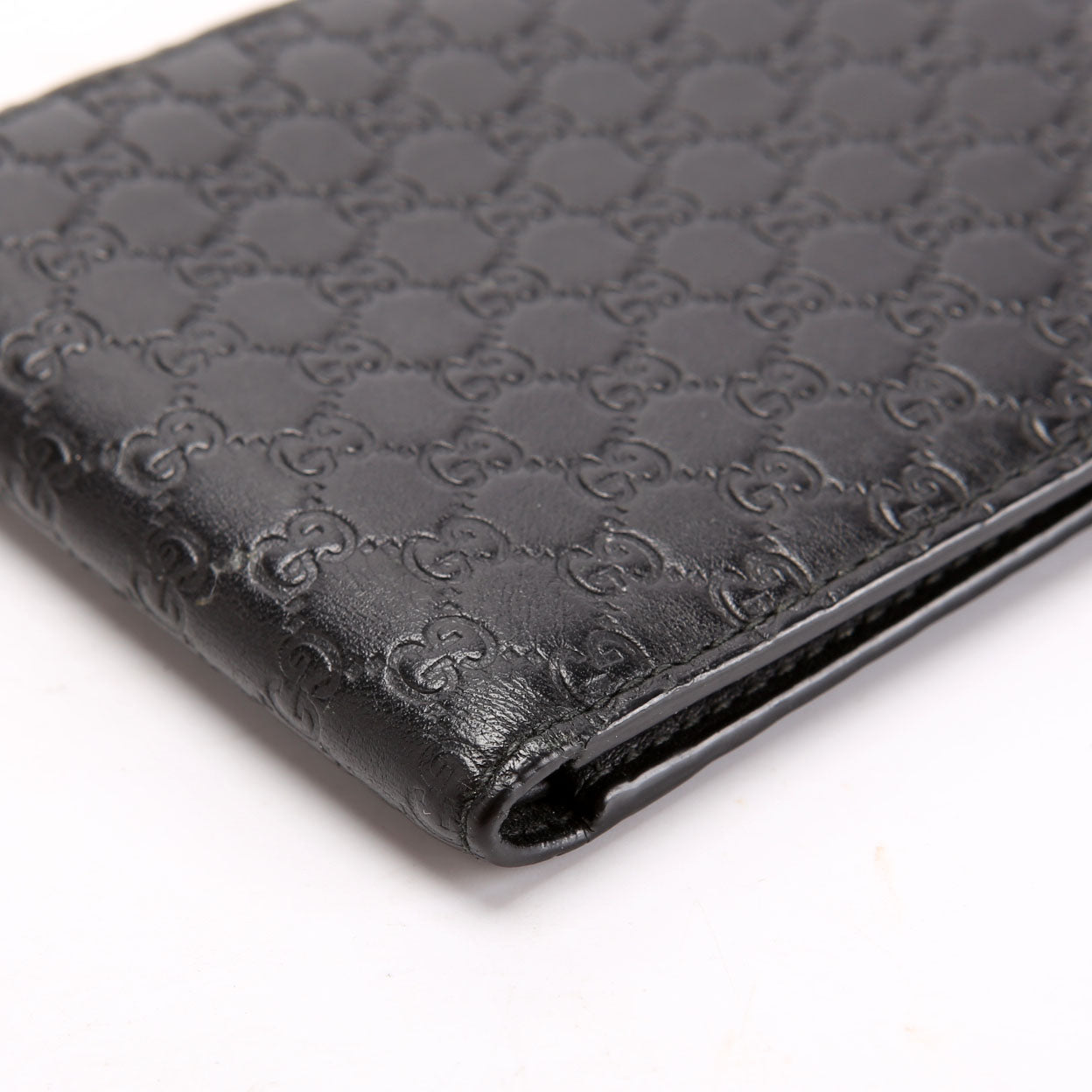 260987 Guccissima Bifold Wallet Black