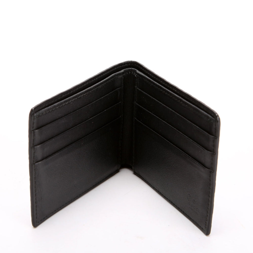 260987 Guccissima Bifold Wallet Black