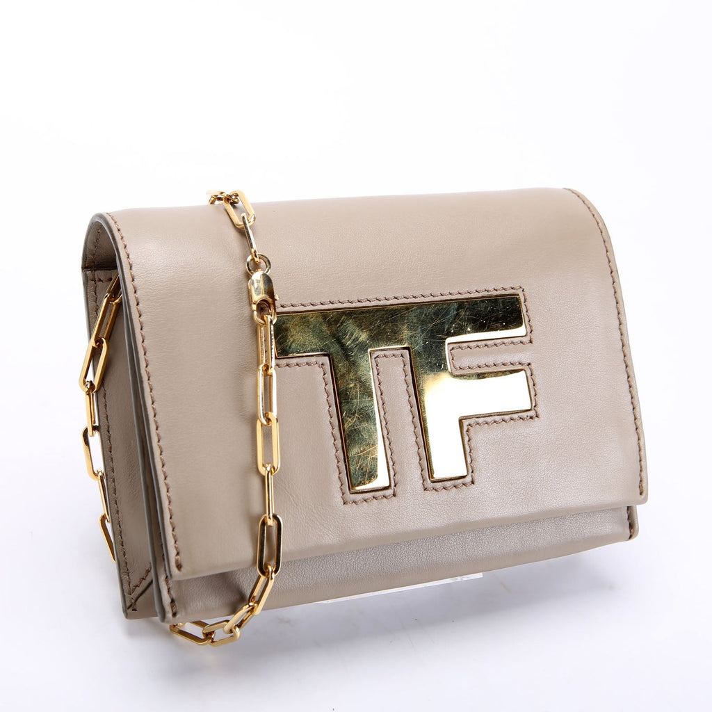 TF Small Chain Crossbody Taupe