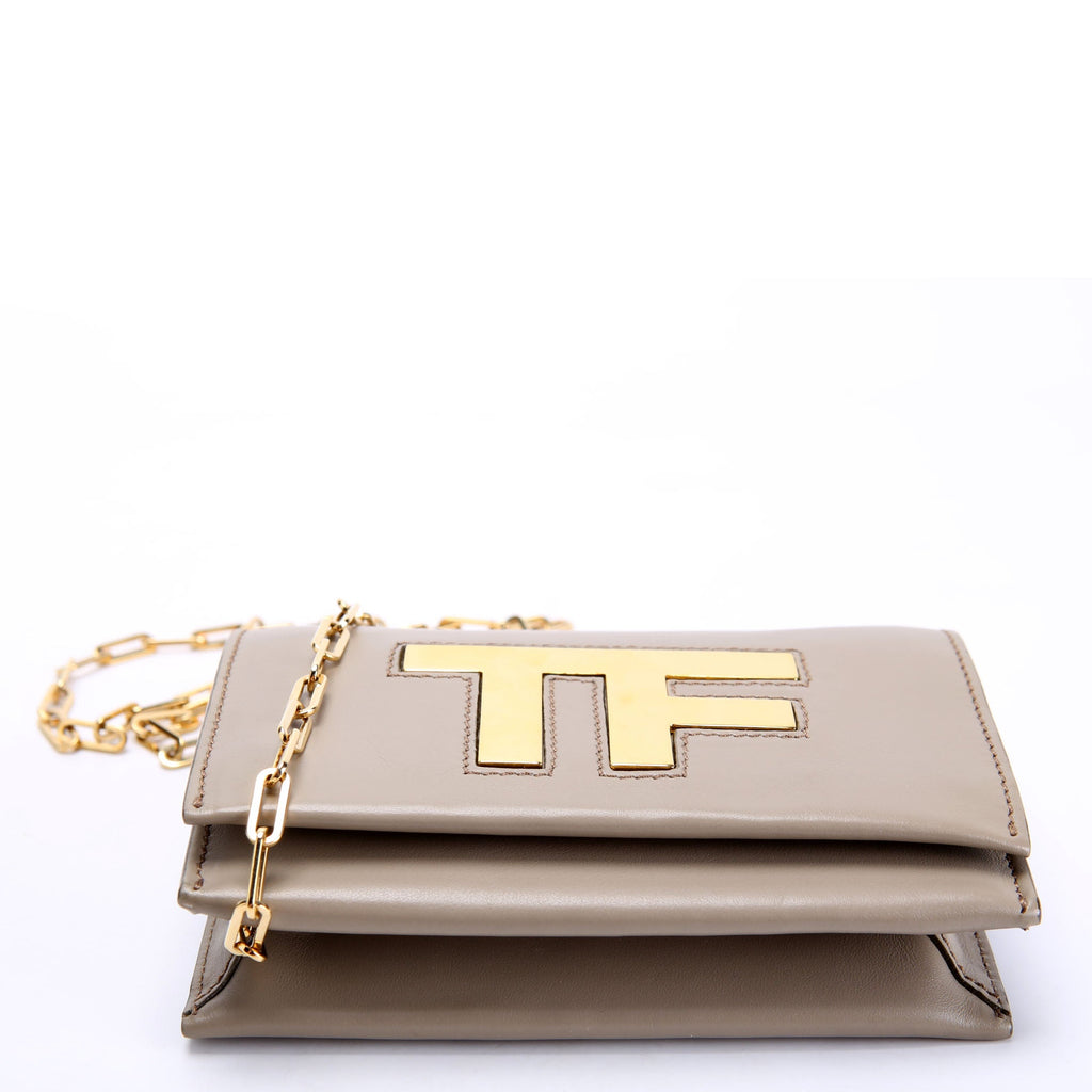 TF Small Chain Crossbody Taupe