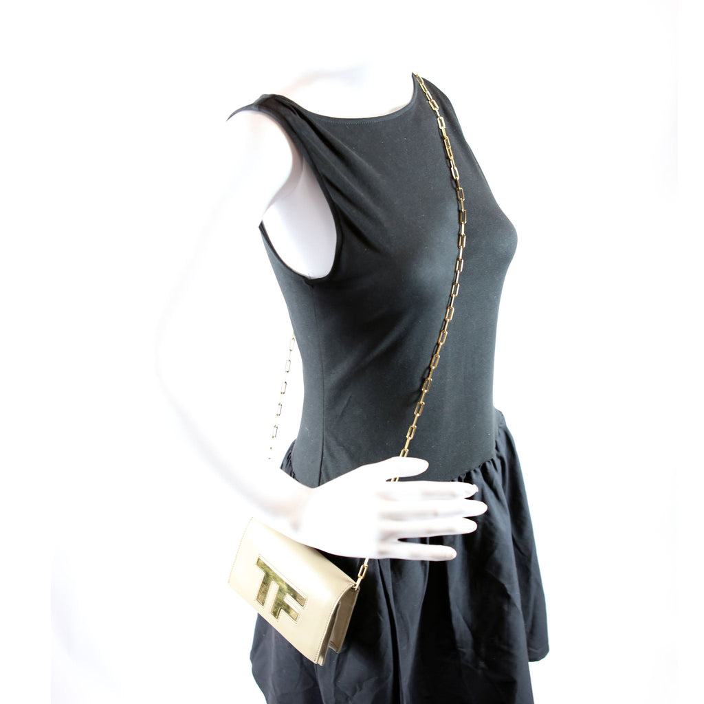 TF Small Chain Crossbody Taupe