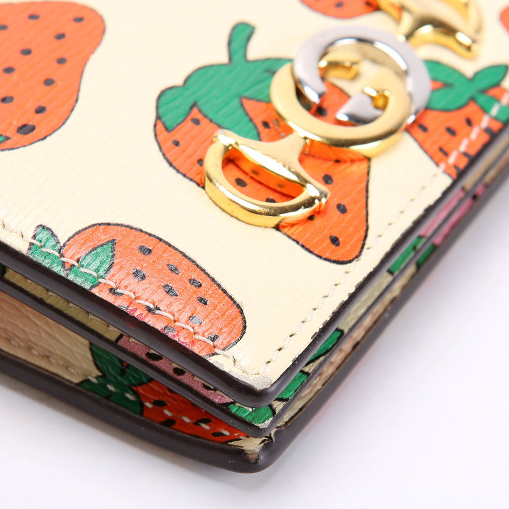 570660 Zumi Leather Card Case With Chain Multicolor