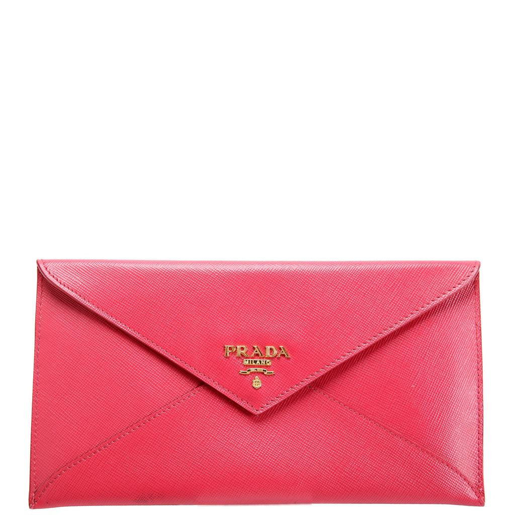 Prada Vitello Move Envelope Wallet Pink