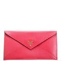 Prada Vitello Move Envelope Wallet Pink