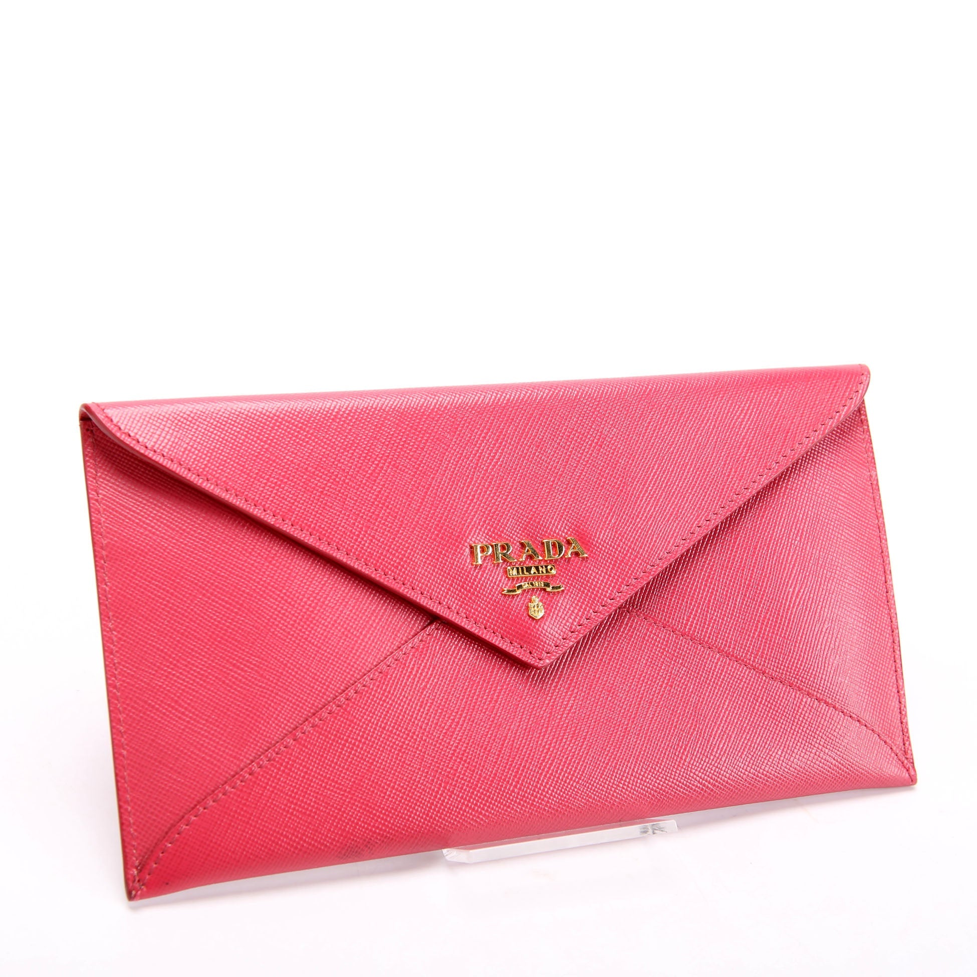 Prada Vitello Move Envelope Wallet Pink