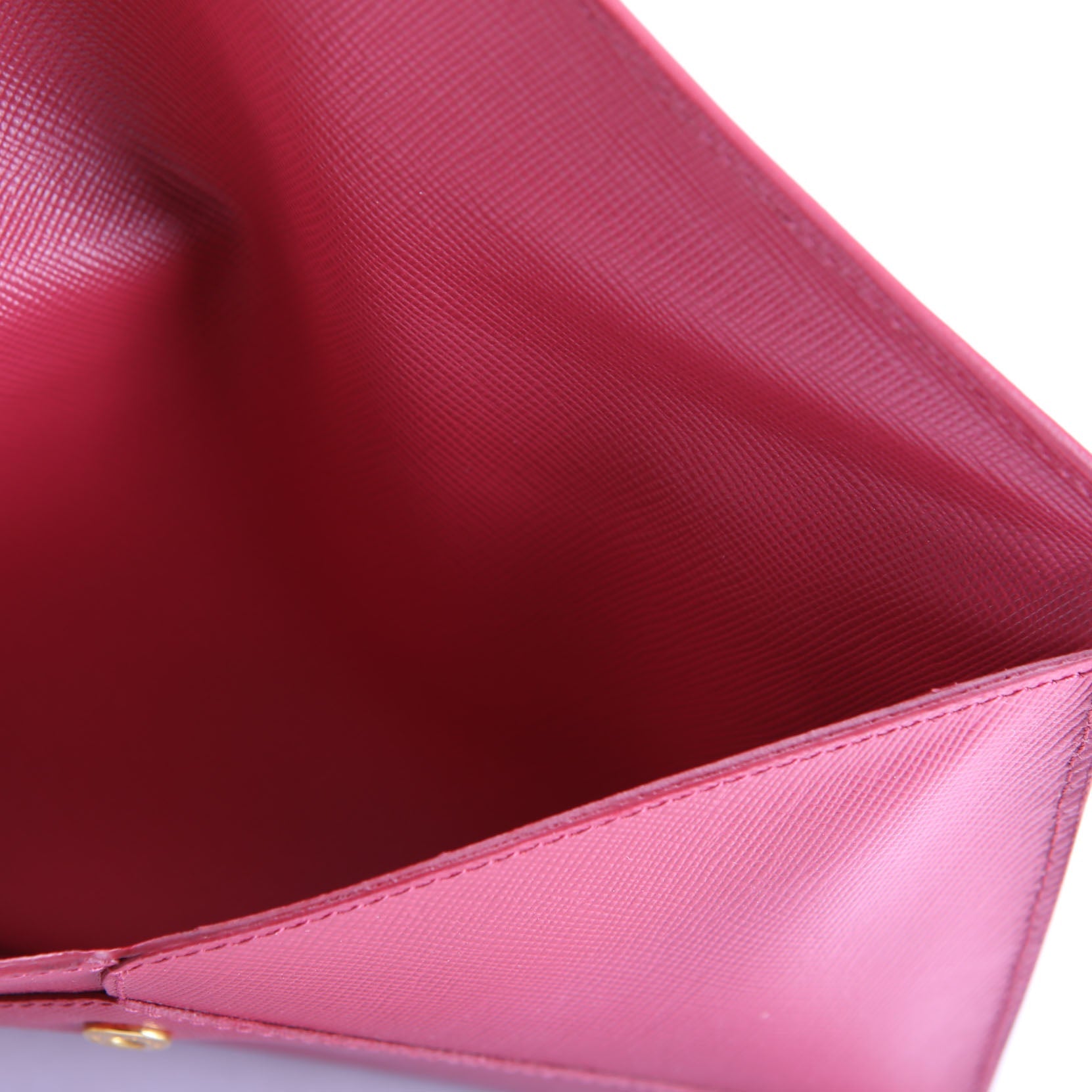 Prada Vitello Move Envelope Wallet Pink