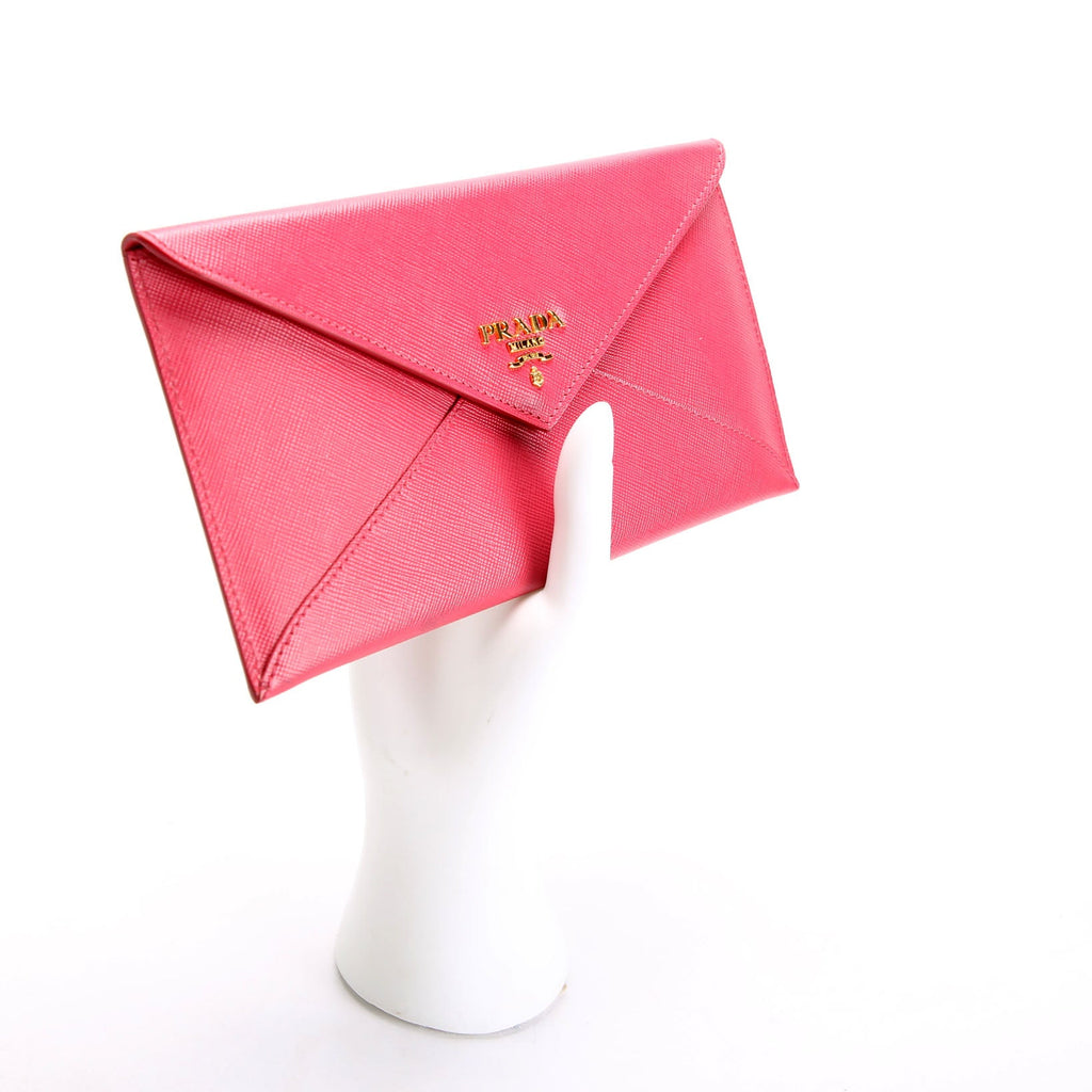 Prada Vitello Move Envelope Wallet Pink