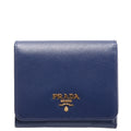 1MH176 Saffiano Compact Wallet Blue