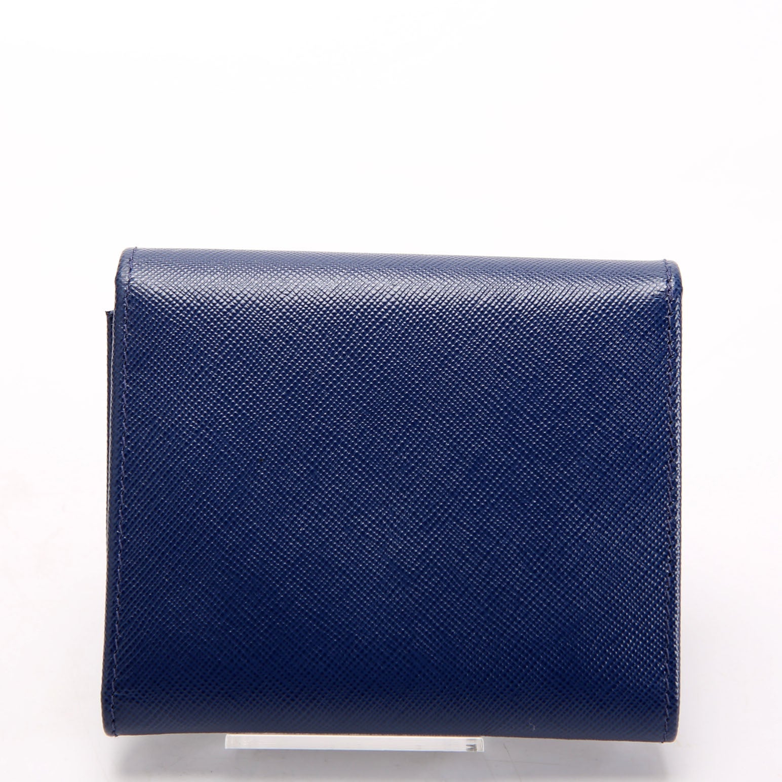 1MH176 Saffiano Compact Wallet Blue