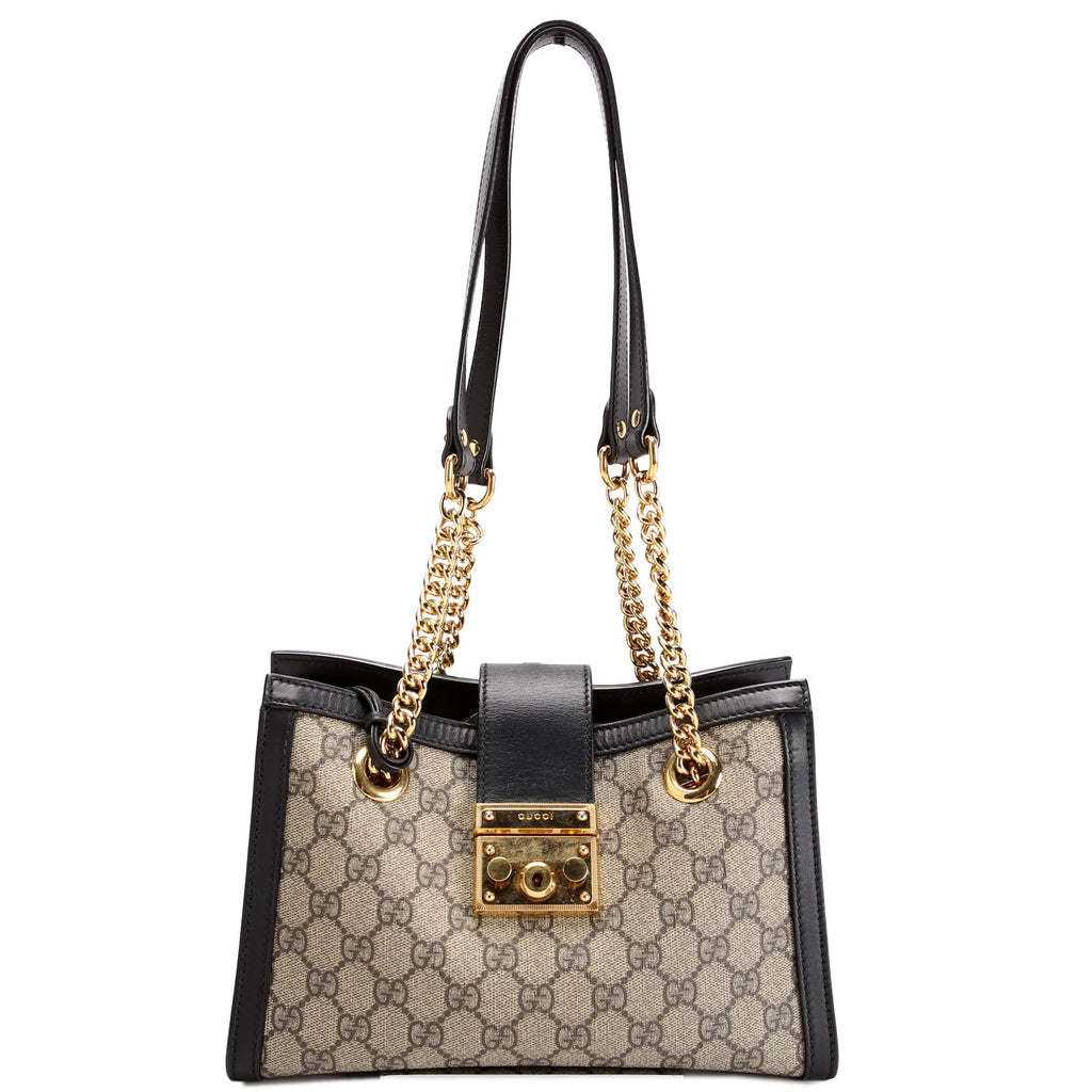 498156 Padlock GG Small Tote Beige/Black