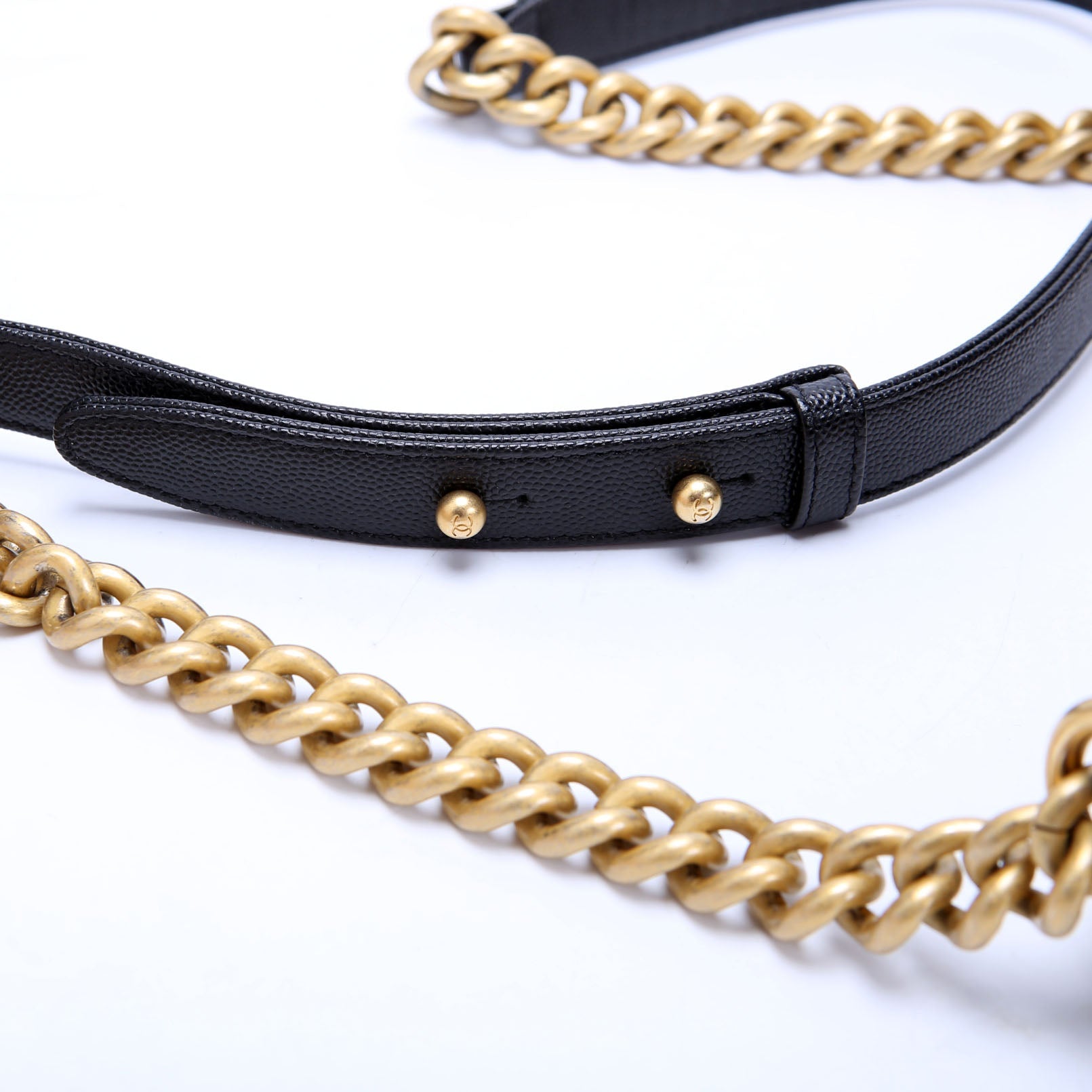 Boy Flap Large Caviar RFID Black