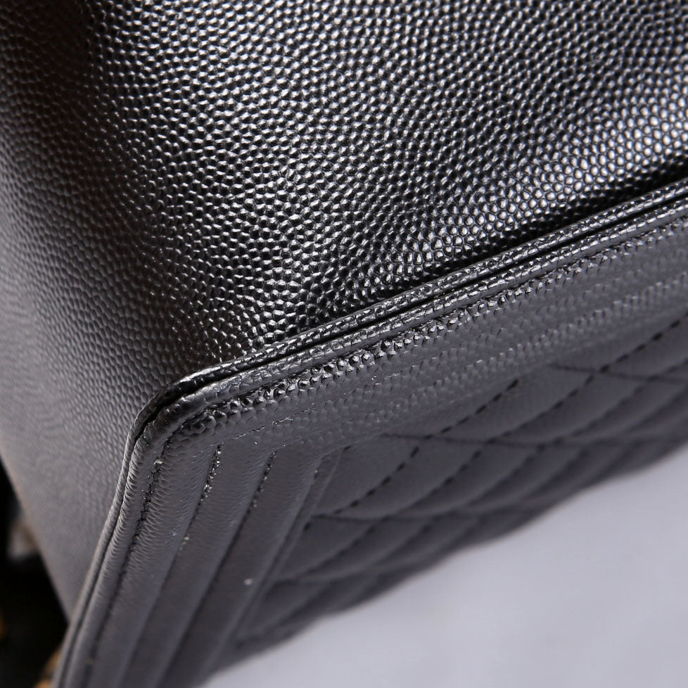 Boy Flap Large Caviar RFID Black