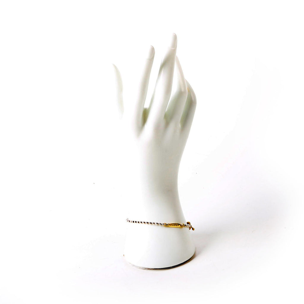 Ball Chain Toggle Bracelet 925/750