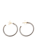 Classic Cable Hoop Earrings 925