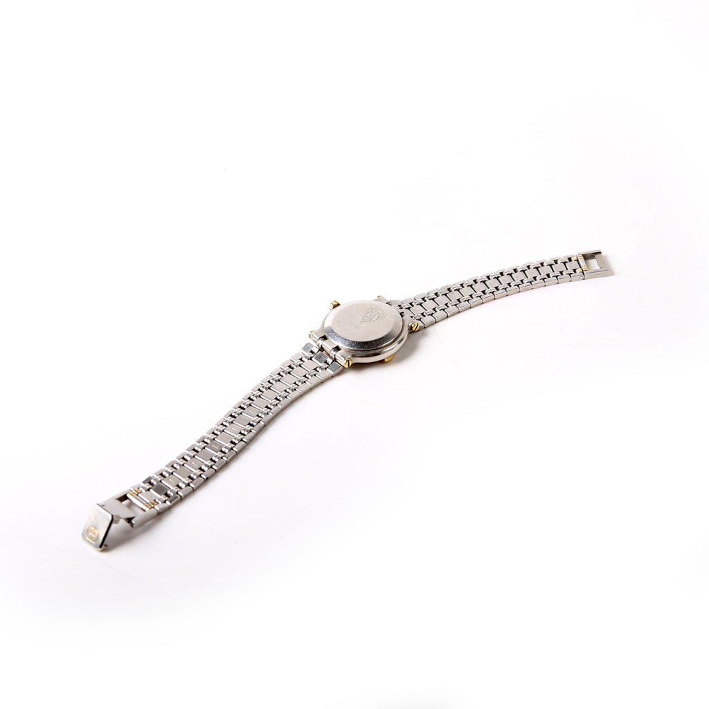 G Logo 9000L Stainless Steel/Diamond Watch Silver/Gold