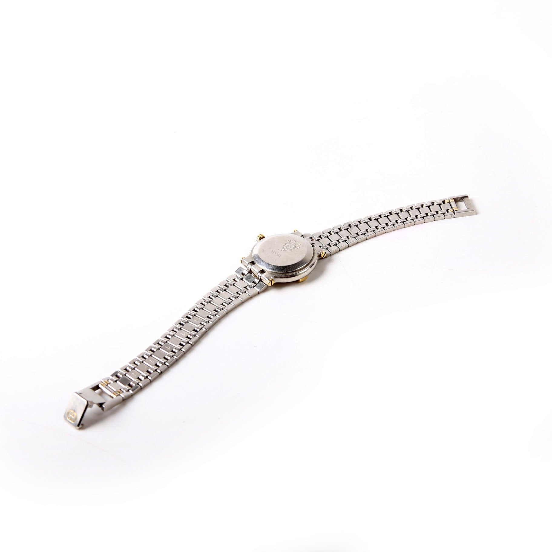 G Logo 9000L Stainless Steel/Diamond Watch Silver/Gold