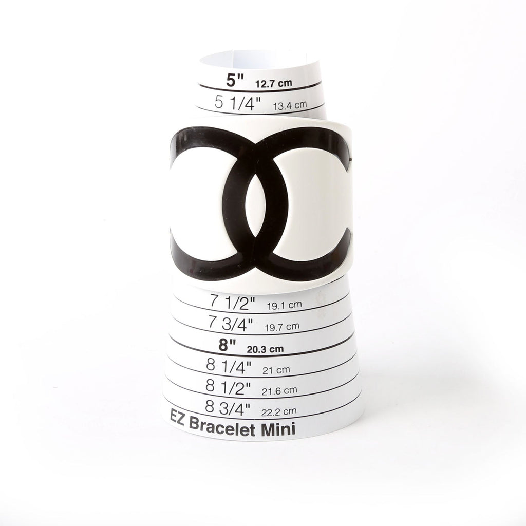CC Resin Cuff Bracelet White/Black