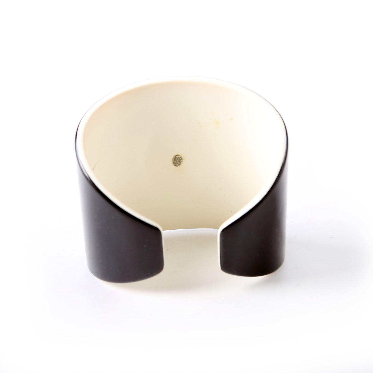 CC Resin Cuff Bracelet Black/White