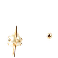 Dior Pearl Star Tribales Stud Earrings Gold/Pearl