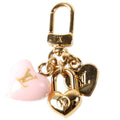 LV Heart Micro Charms Gold/Pink