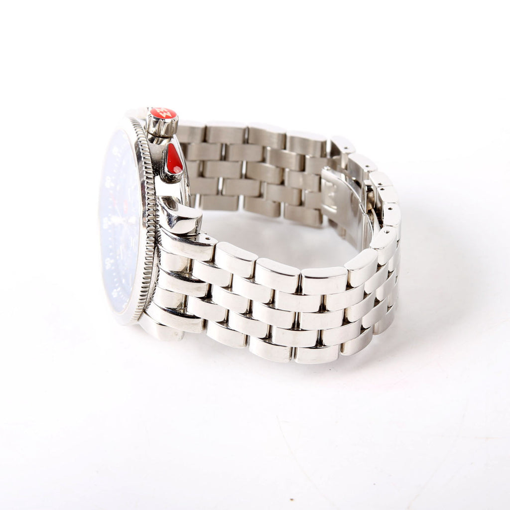 Sport Sail Stainless Steel 41MM Watch Silver/Blue