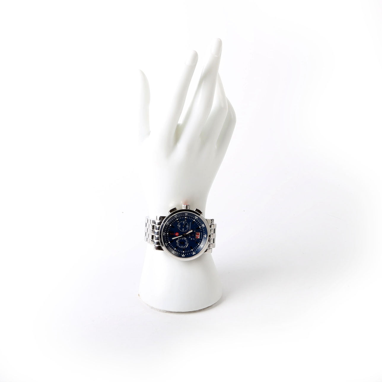 Sport Sail Stainless Steel 41MM Watch Silver/Blue