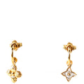 Blooming Strass Earrings Gold