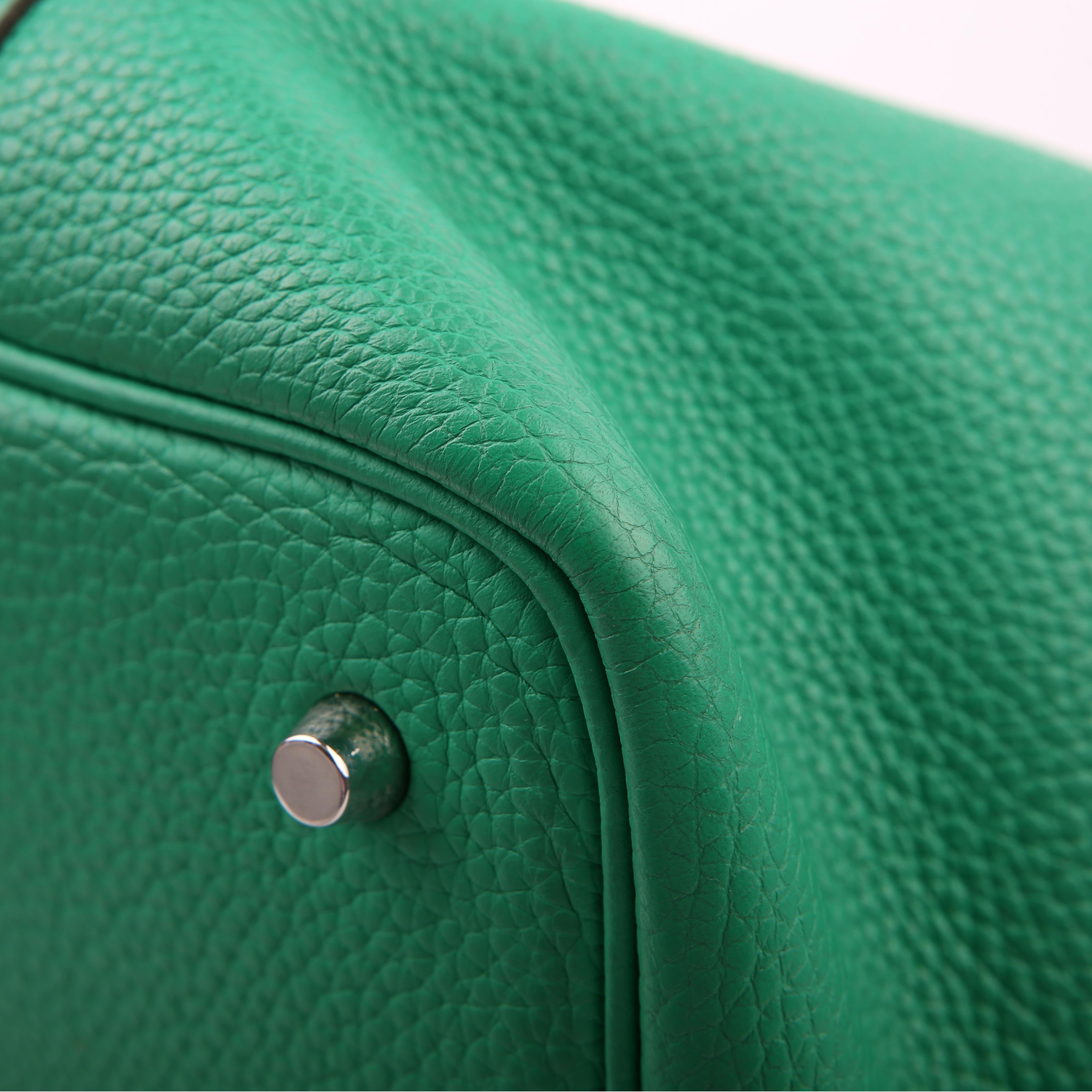 Hermes Picotin 22 Clemence Green/Blue